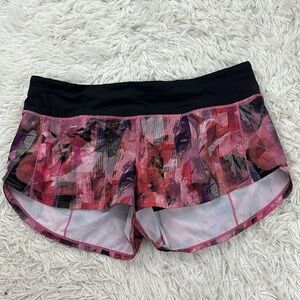 Lululemon Speed Up Short *2.5" Sun Dazed Multi Pink / Super Dark